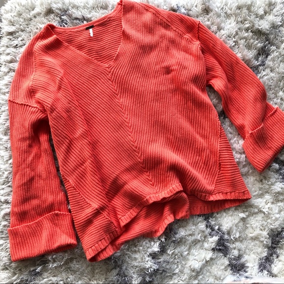 Free People Sweaters - Free People Chunky V Neck Sweater